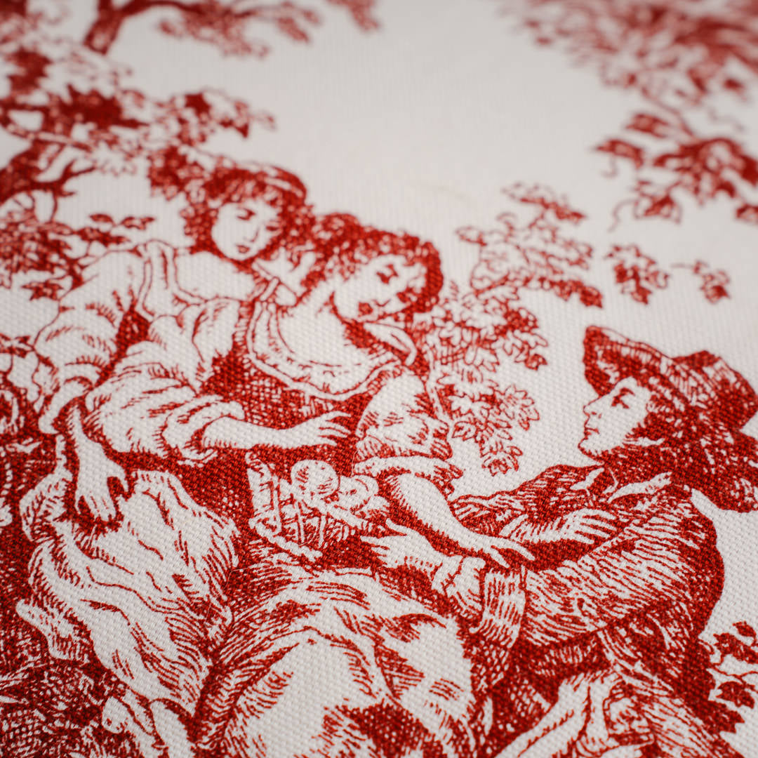 Cojín rojo provincial