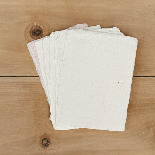 Set papel artesanal pequeño (x10)