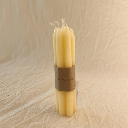Set velas paz crudo 18 cm (x5)