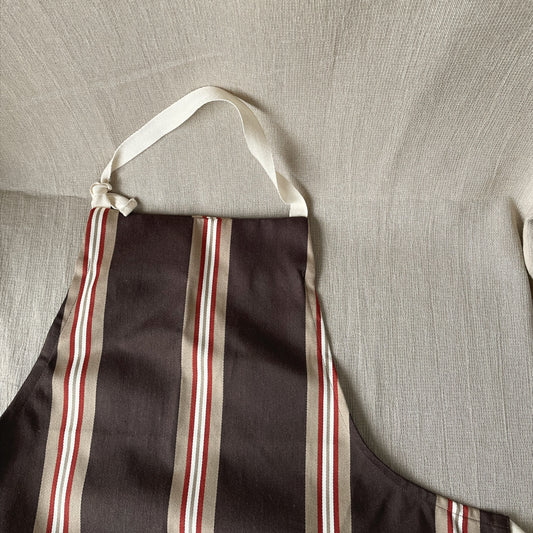 Delantal Rayas Chocolate