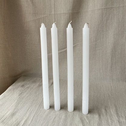 Set velas calma blanco 30 cm (x4)