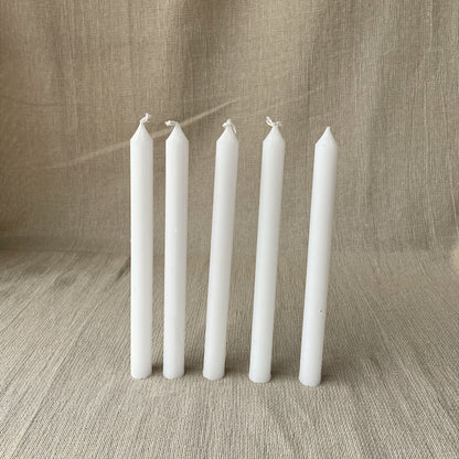 Set velas paz blanco 18 cm (x5)